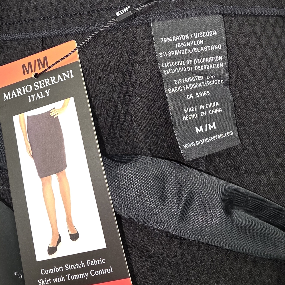 Mario Serrani Black Pencil Skirt - Picture 4 of 8